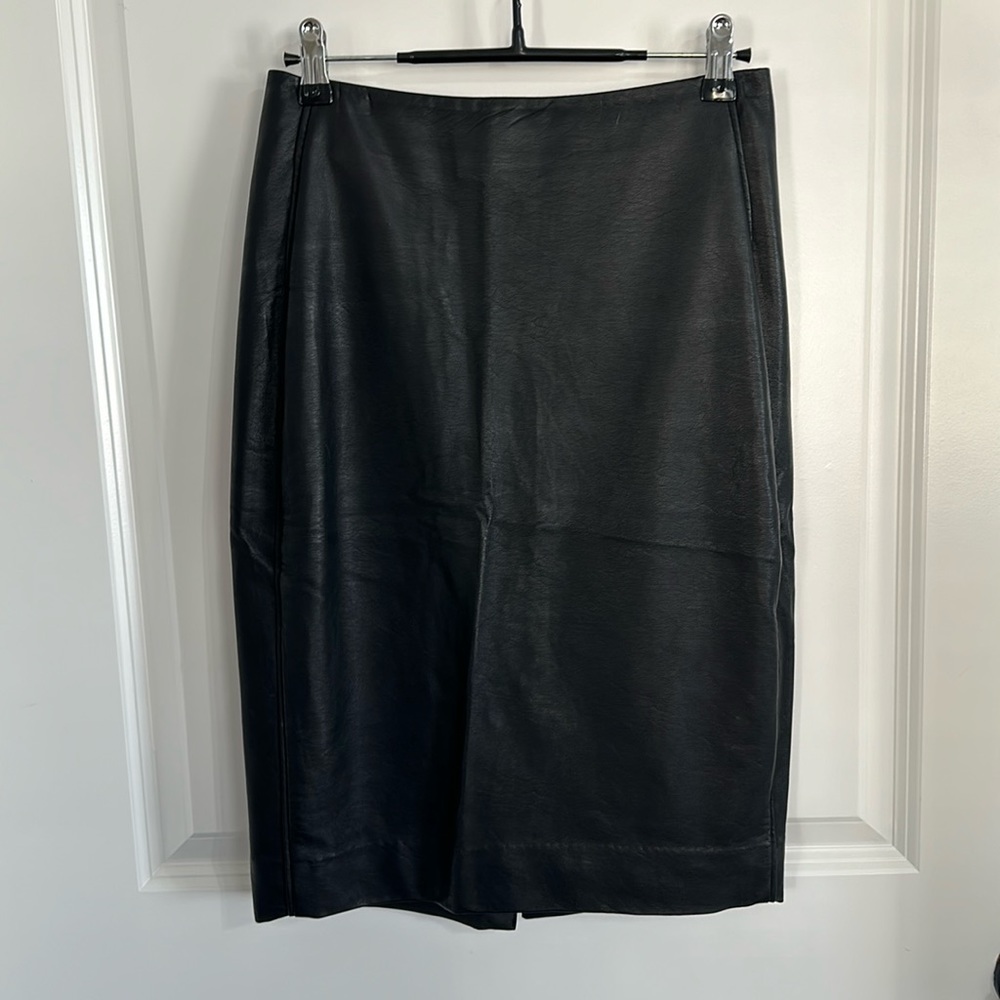 VINTAGE The Limited | Black vegan leather pencil skirt!!! NWOT